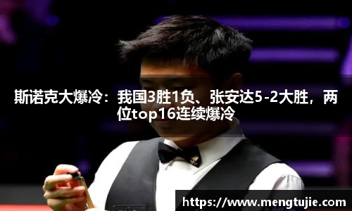 斯诺克大爆冷：我国3胜1负、张安达5-2大胜，两位top16连续爆冷